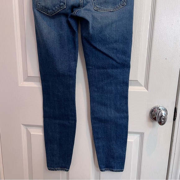 AMO 26x27” Twist Zip Skinny in Sapphire - Blue Skinny Ankle Zip Jeans - Picture 9 of 10